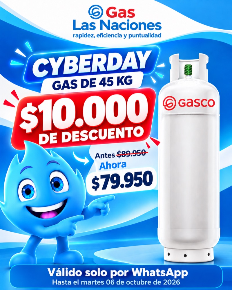 Cyberday Gas 45 kg - Gas Las Naciones
